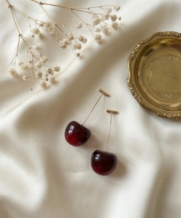Cherry Hanging Earrings