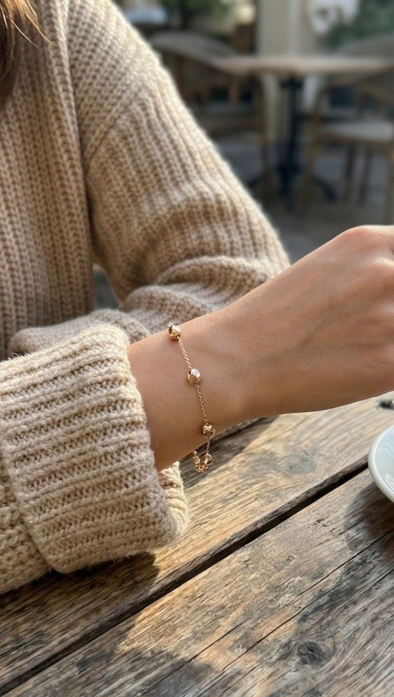 Anti-Tarnish Pebbles Bracelet