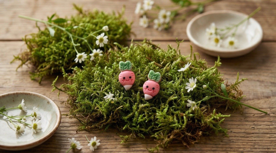 Cute Carrot-Shaped Mini Earrings