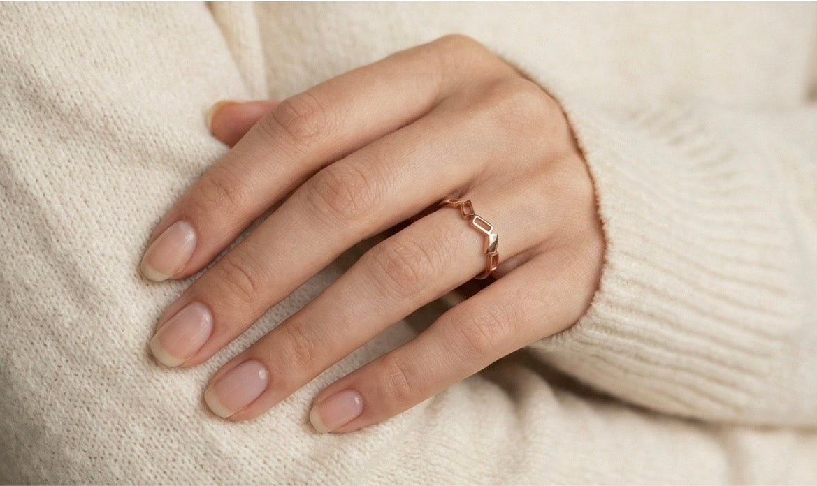 Anti-Tarnish Band Ring (Free Size)