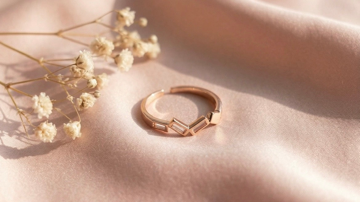 Anti-Tarnish Band Ring (Free Size)