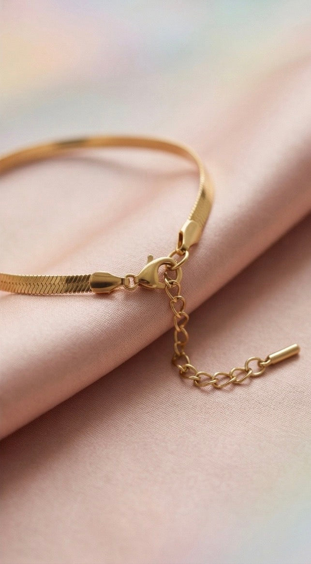 Anti-Tarnish Snake Chain Bracelet