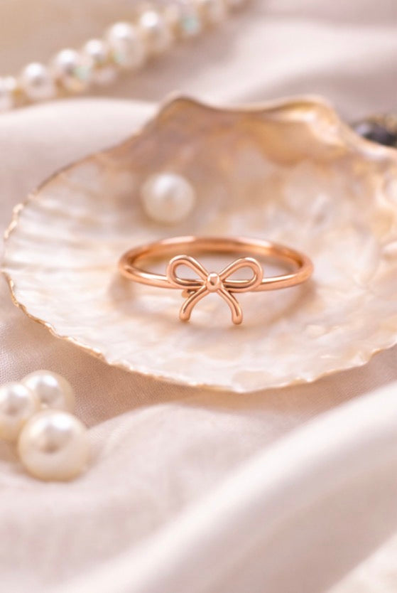 Anti-Tarnish Bow Ring (Free Size)