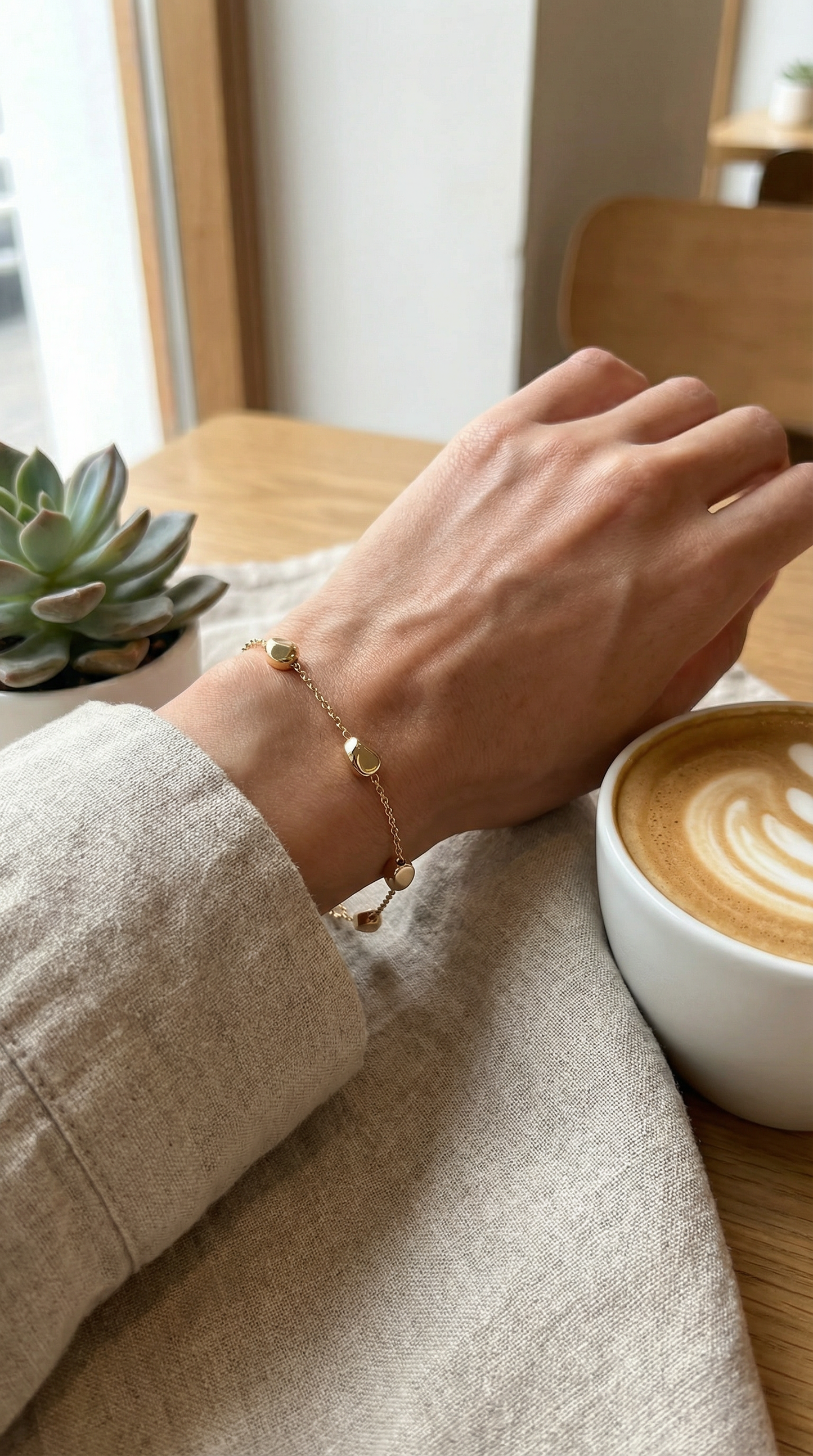 Anti-Tarnish Pebbles Bracelet