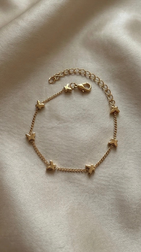 Anti-Tarnish Butterfly Bracelet