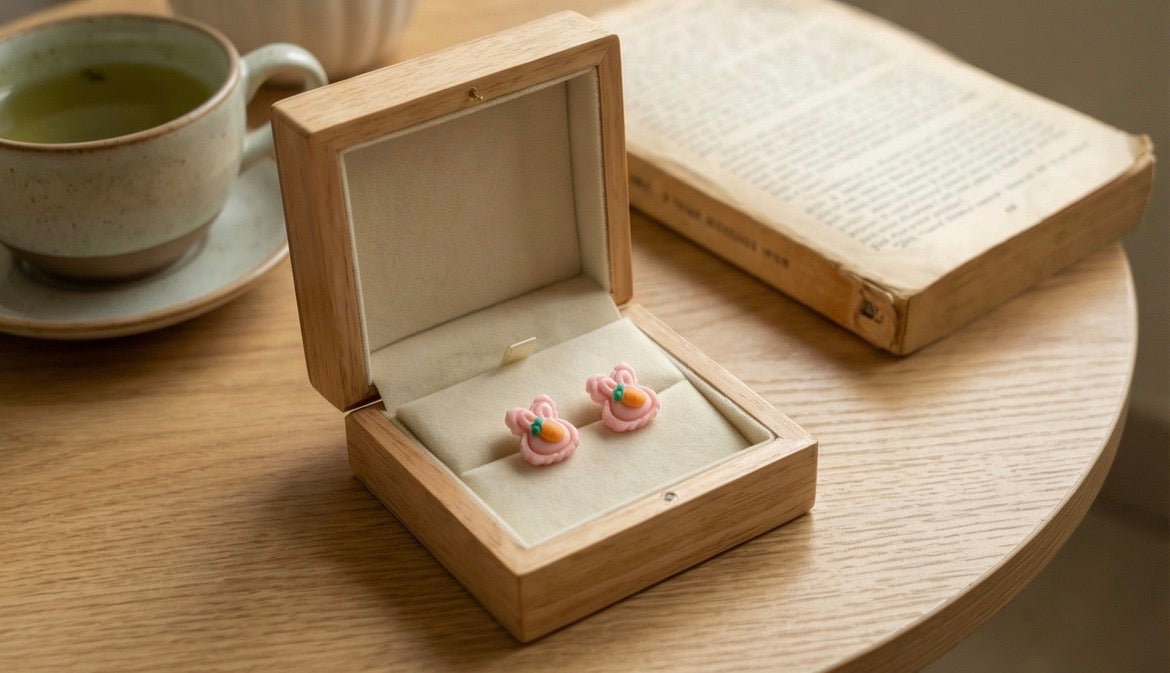 Bunny-Shaped Cute Mini Earrings