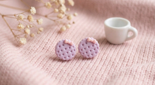 Sandwich with Bow Mini Earrings