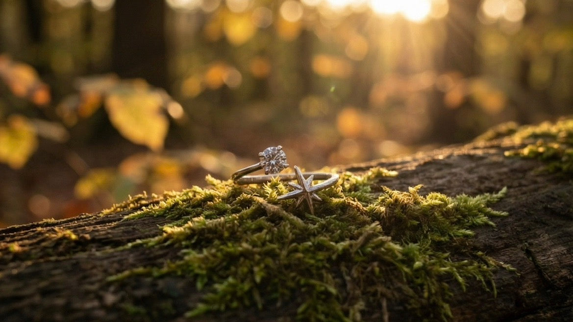 Dual-Stud Star Ring (Free Size)