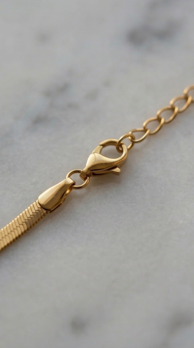 Anti-Tarnish Snake Chain Bracelet