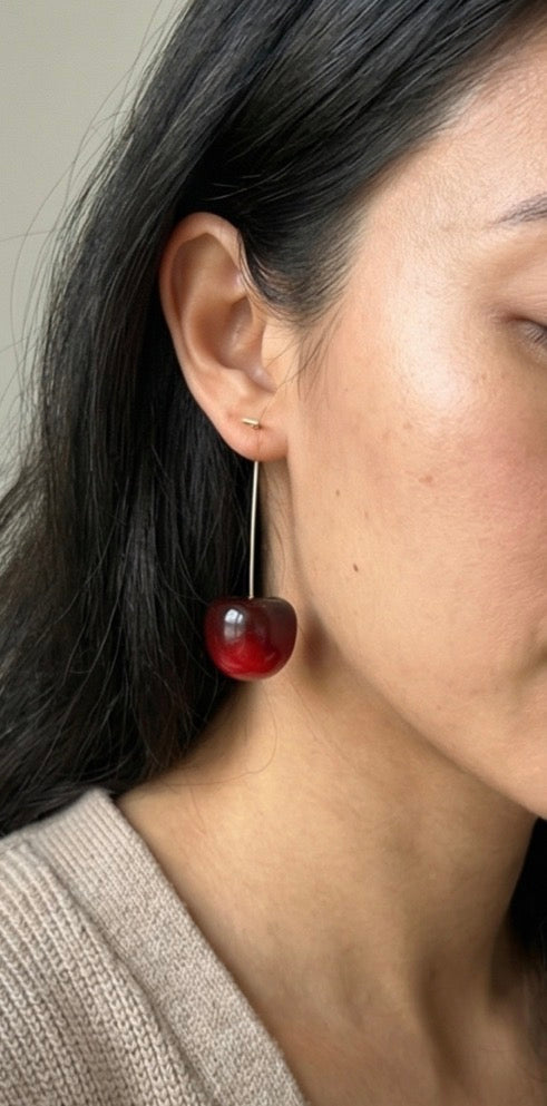 Cherry Hanging Earrings