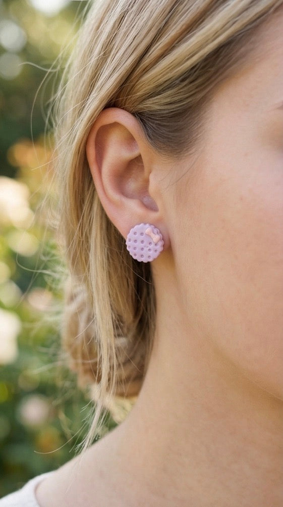 Sandwich with Bow Mini Earrings