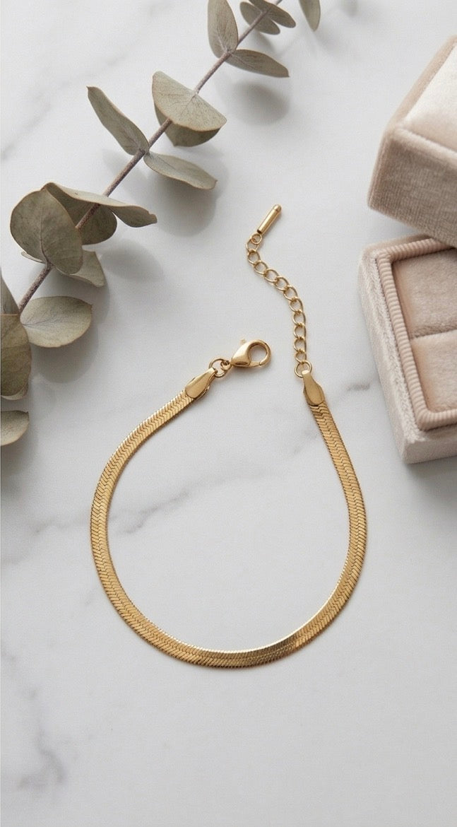 Anti-Tarnish Snake Chain Bracelet