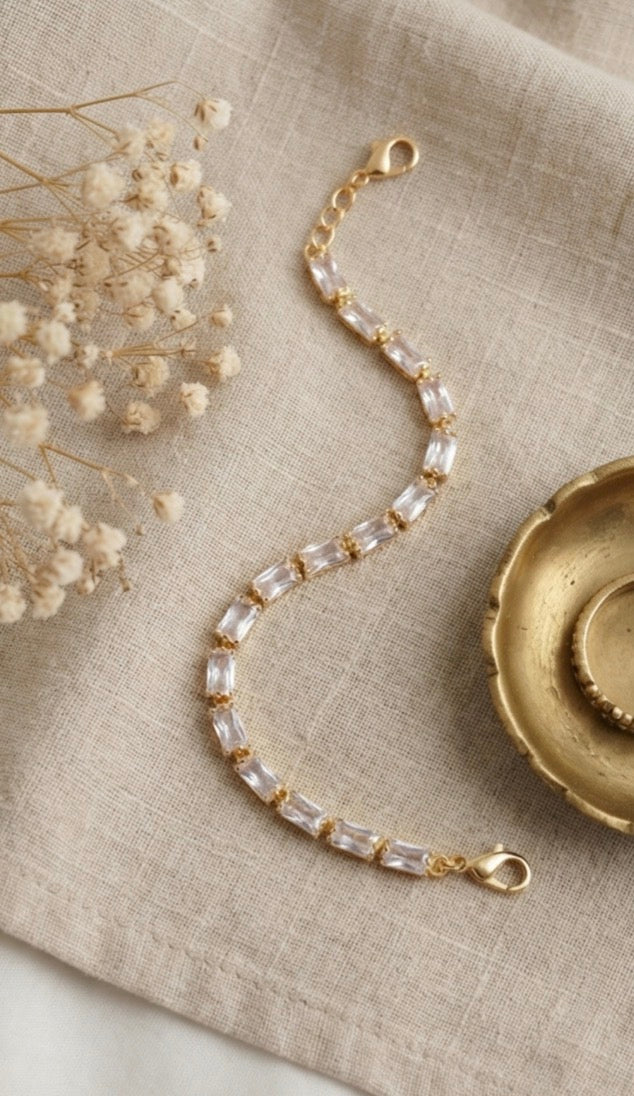 Anti-Tarnish Diamond Bracelet