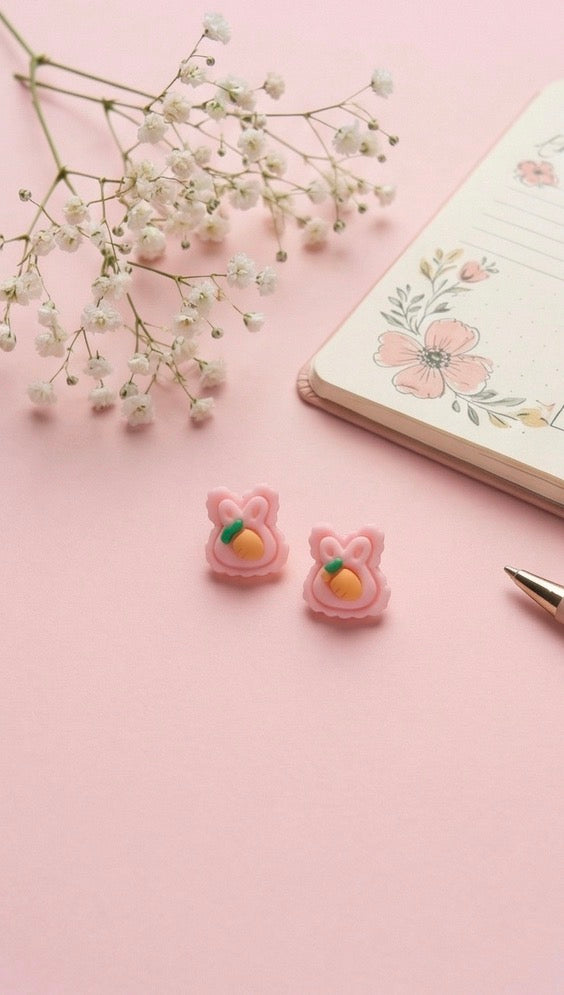 Bunny-Shaped Cute Mini Earrings