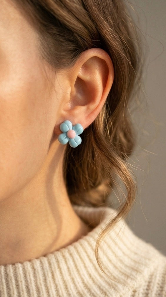 Flower-Shaped Cute Mini Earrings