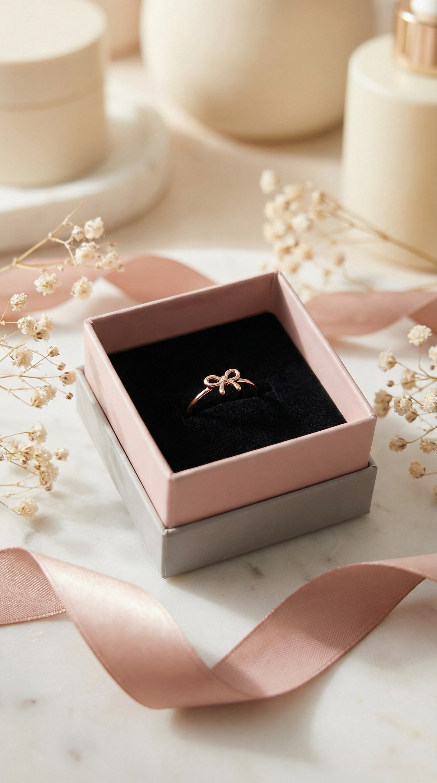 Anti-Tarnish Bow Ring (Free Size)