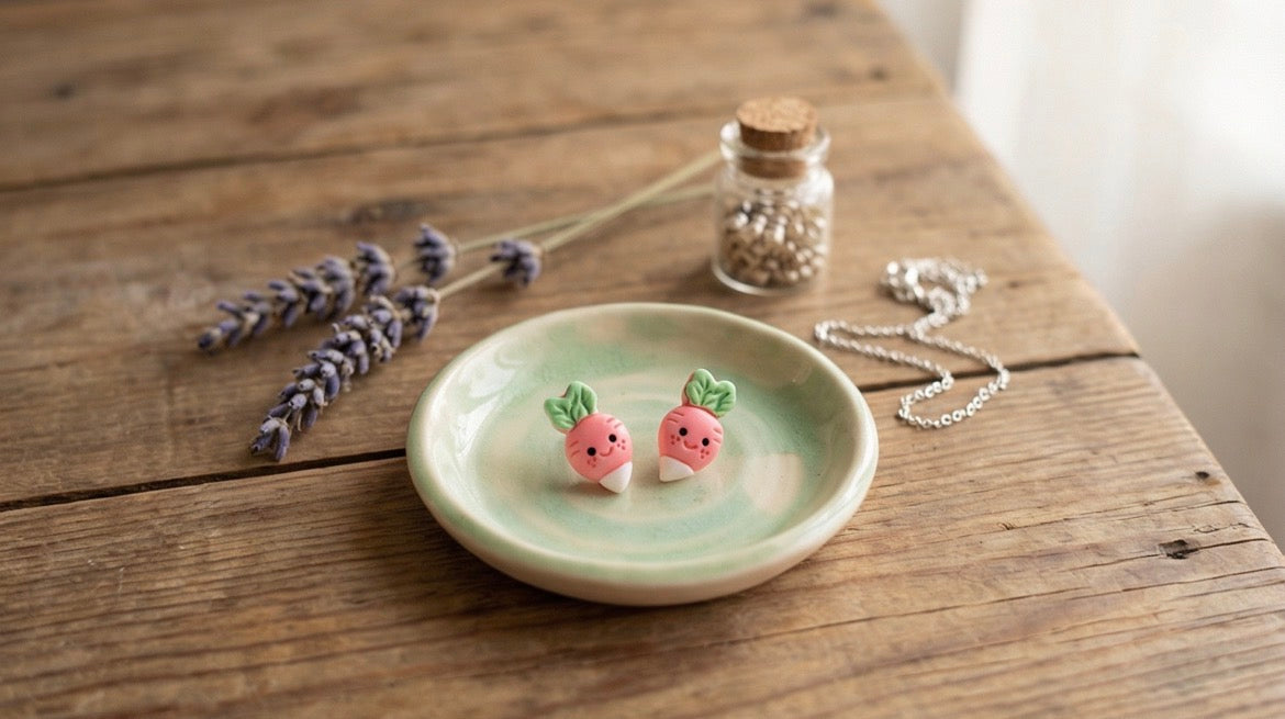 Cute Carrot-Shaped Mini Earrings
