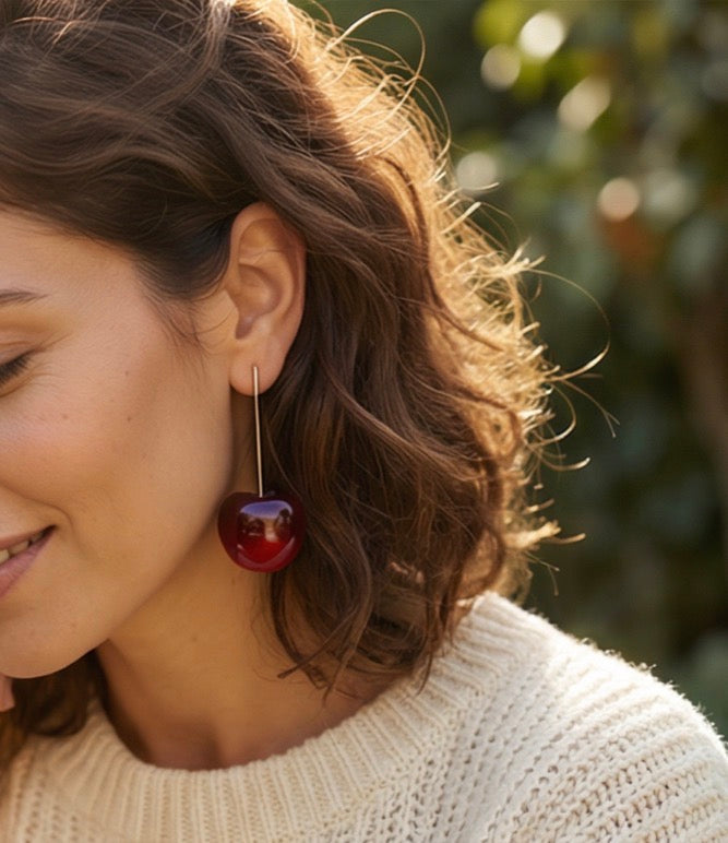 Cherry Hanging Earrings