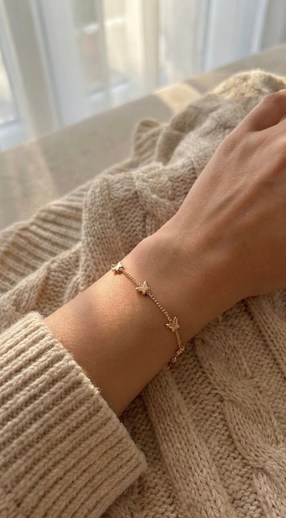 Anti-Tarnish Butterfly Bracelet