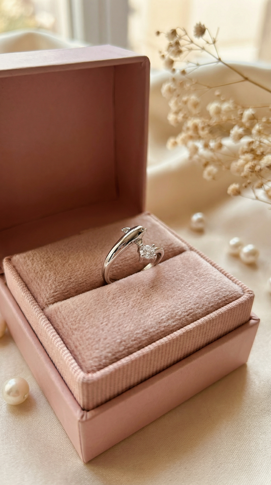 Dolphin-Shaped Ring (Free Size)