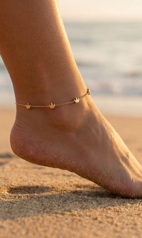 Anti-Tarnish Crown Bracelet