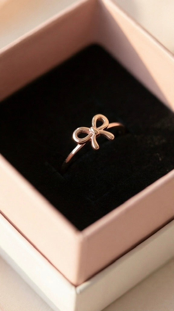 Anti-Tarnish Bow Ring (Free Size)