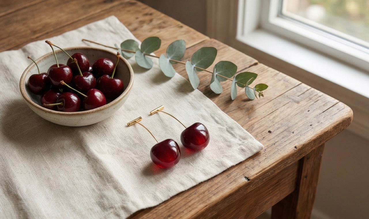 Cherry Hanging Earrings