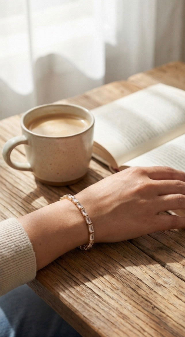 Anti-Tarnish Diamond Bracelet
