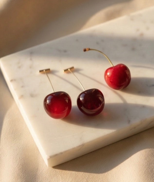 Cherry Hanging Earrings