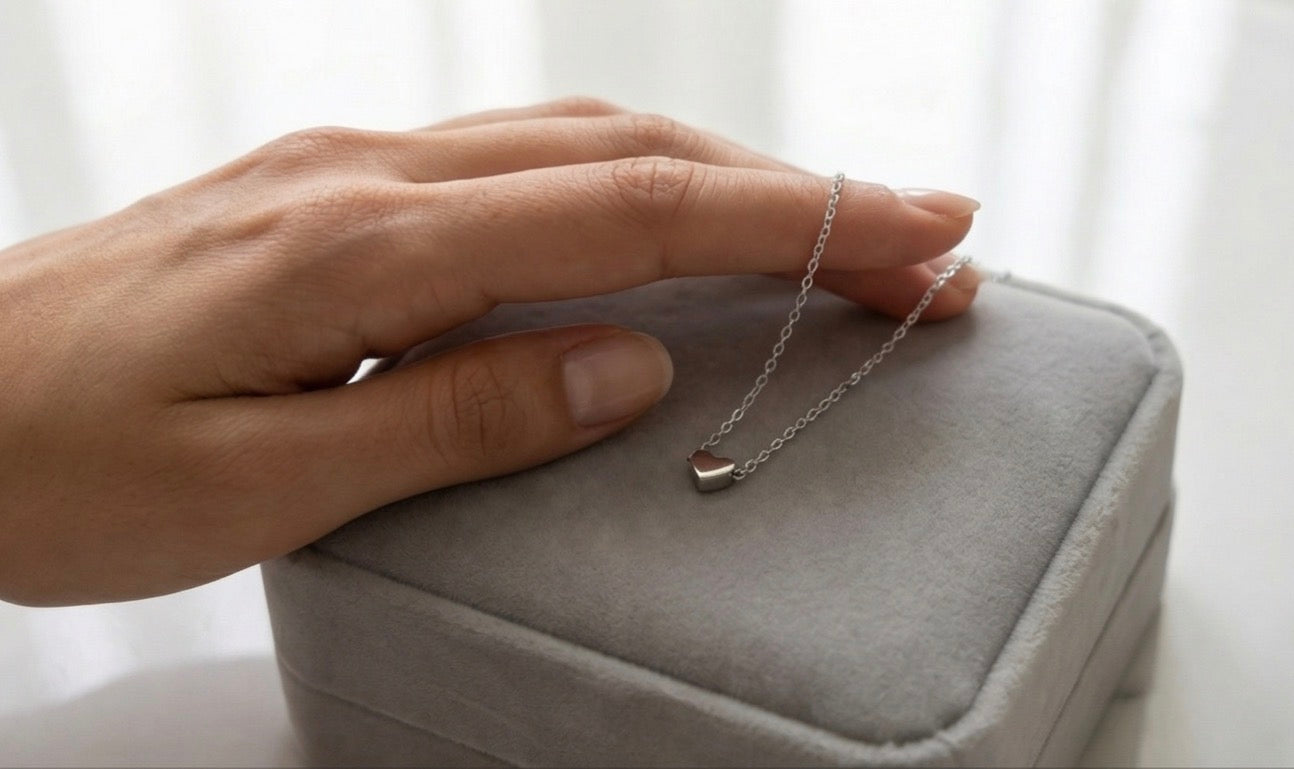 Mini Heart Silver Necklace