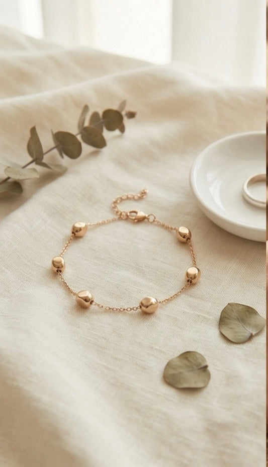 Anti-Tarnish Pebbles Bracelet