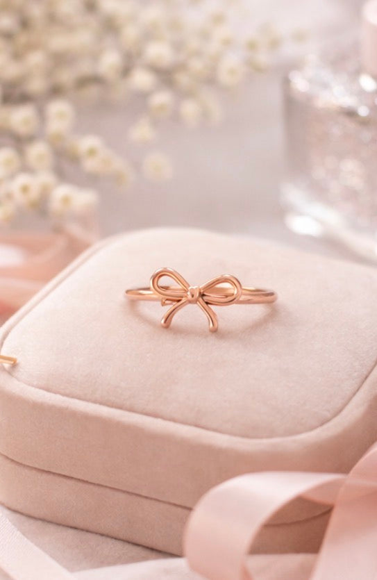 Anti-Tarnish Bow Ring (Free Size)
