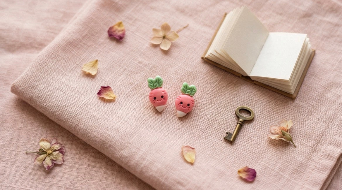 Cute Carrot-Shaped Mini Earrings