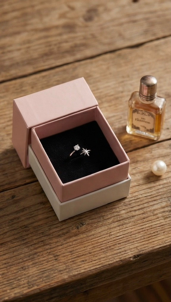 Dual-Stud Star Ring (Free Size)