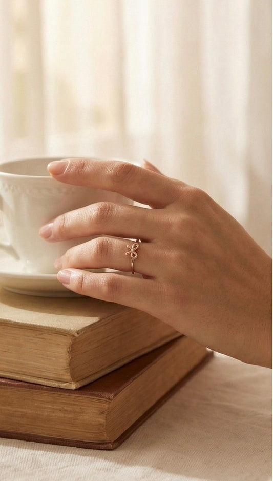 Anti-Tarnish Bow Ring (Free Size)