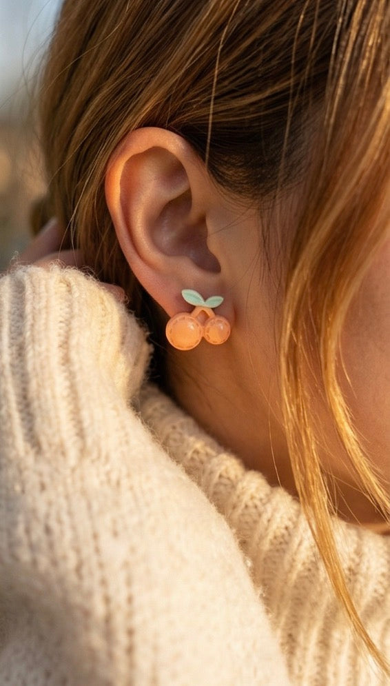 Cute Berry-Shaped Mini Earrings