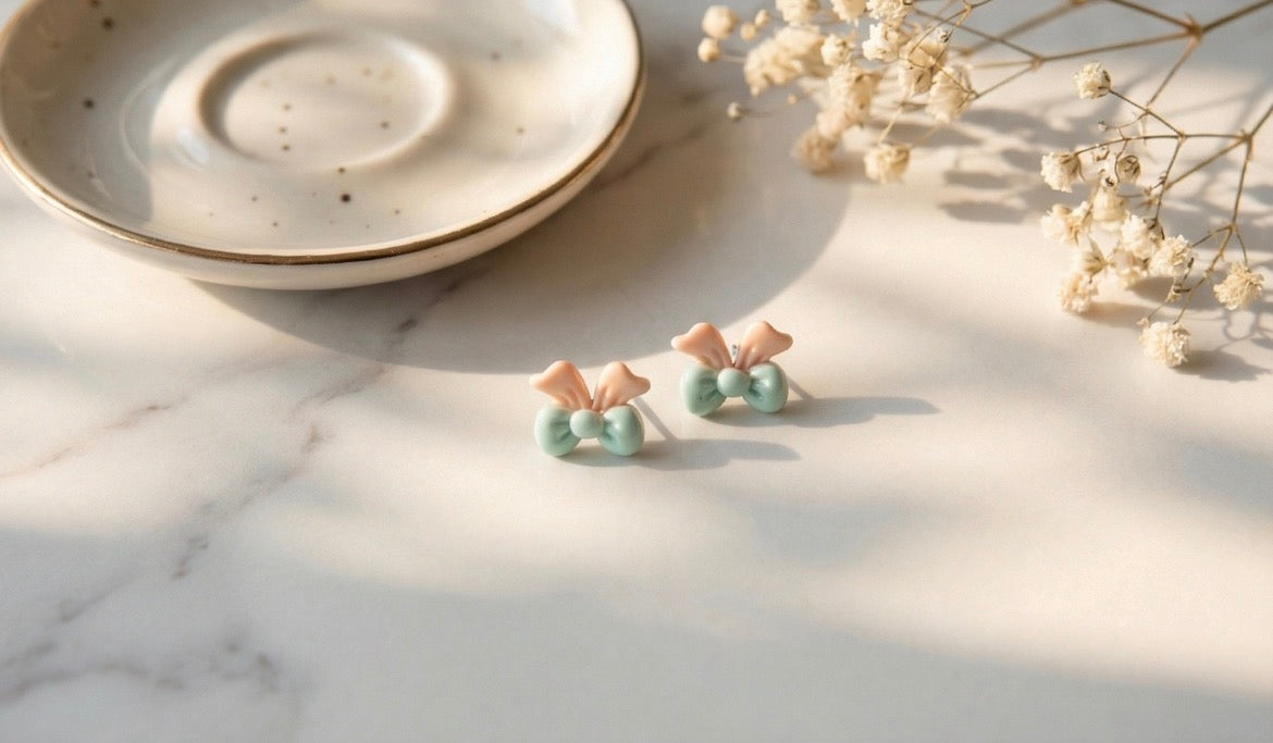 Cute Bow-Shaped Mini Earrings