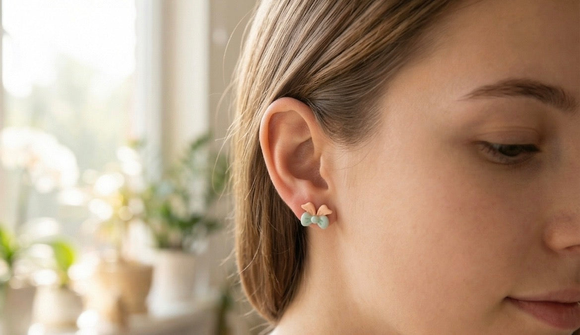 Cute Bow-Shaped Mini Earrings