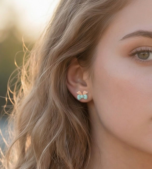 Cute Bow-Shaped Mini Earrings