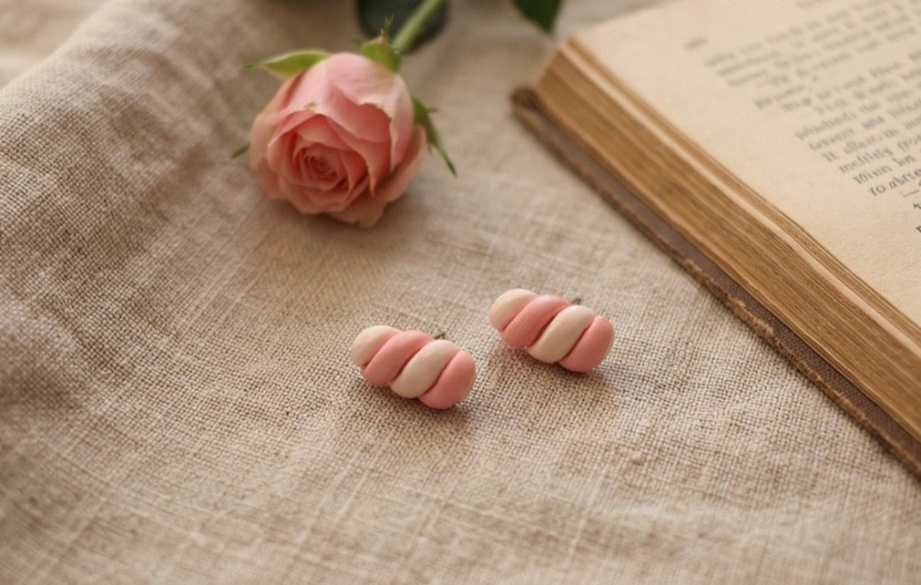 Cute Cake-Shaped Mini Earrings